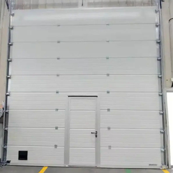 Modern Alumínio Isolado Seccional Porta de Armazém Industrial Garagem Automática de estilo aberto Controle remoto Terminado