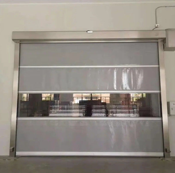 Porta de fechadura de alta velocidade de PVC personalizada 304 aço inoxidável Operação automática