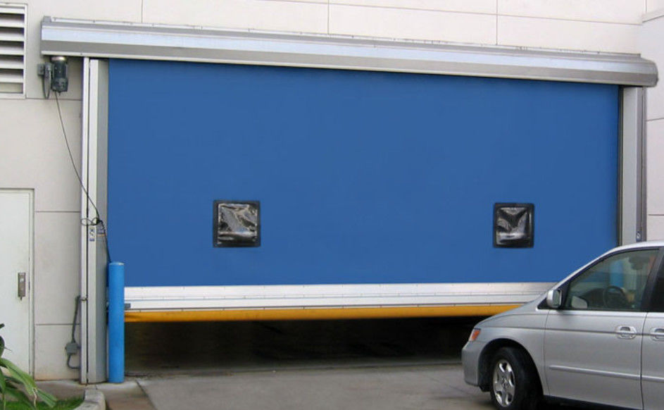 Estrutura de aço pesado de alta velocidade PVC Roll Up Rapid Shutter Door 304 aço inoxidável Isolamento de alta durabilidade