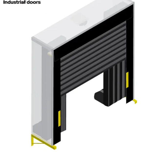 Abrigo de porta de doca com sistema de carregamento elétrico inteligente de metal personalizável, de alta durabilidade e design moderno, com controle ajustável para empresas