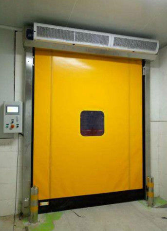 Armazenamento a frio Alta velocidade PVC Roll Up Rapid Shutter Zipper Doors Door 304 Material de aço inoxidável Isolamento Sim e manual/automático
