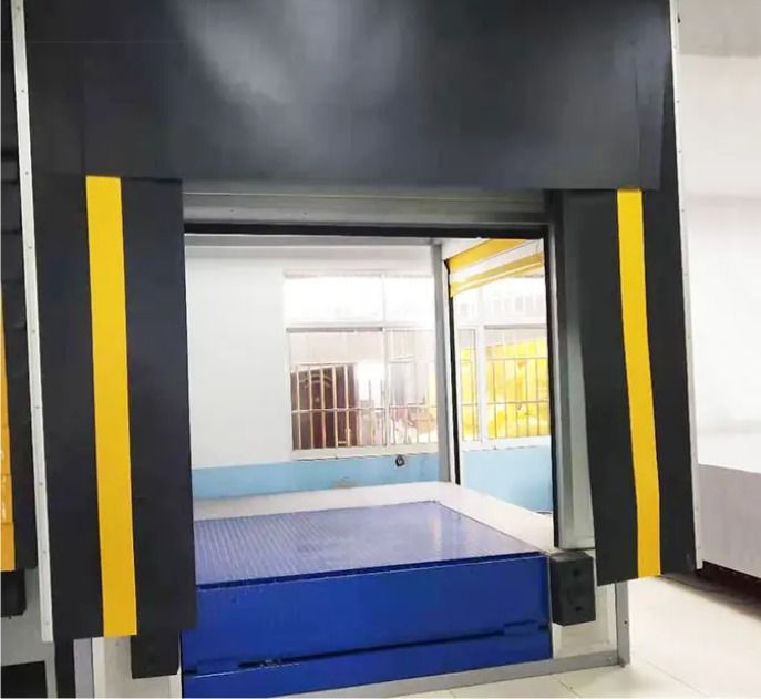 Abrigo de doca selado hermético, insuflável, isolado, ajustável, industrial, com excelente resistência às intempéries, à prova d'água, estilo industrial, atacado OEM, flexível e durável
