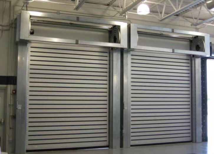 Porta Espiral Automática de Alta Velocidade Segurança Eficiência Vida Útil 5 Milhões de Vezes Painel Isolado de Liga de Alumínio Elétrico para Industrial