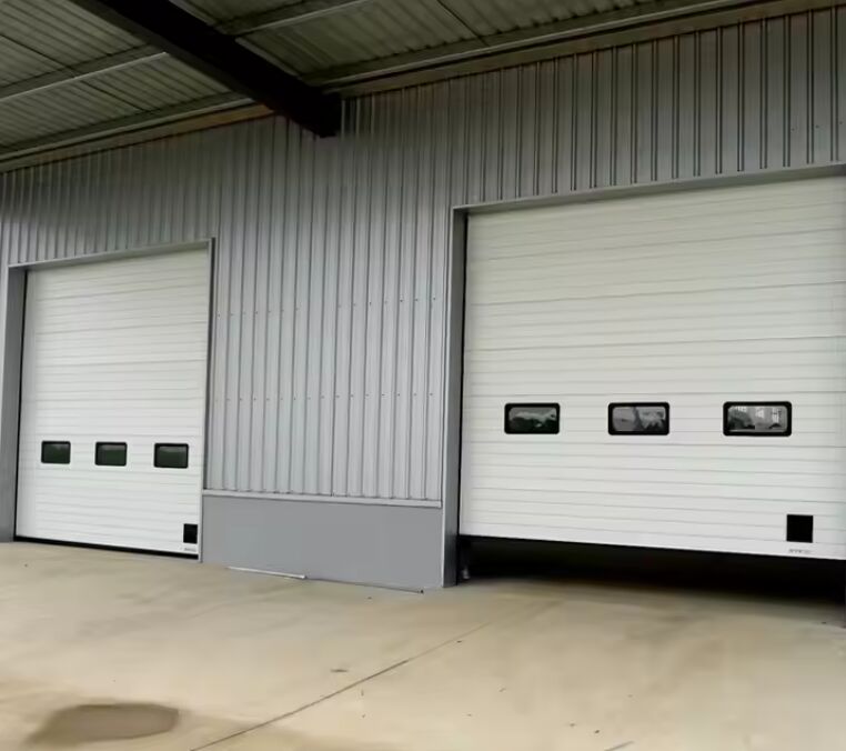 Automático com porta aérea secional controlada remotamente 50mm 80mm espessura isolada secional porta de garagem portas seccionais comerciais nível de isolamento acústico 24 DB